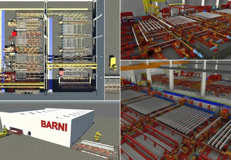 progetto movimentazione tubi