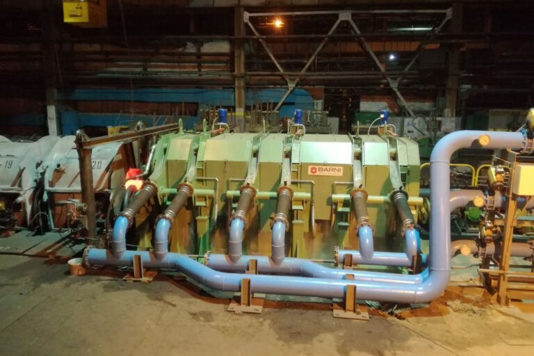 impianto di trattamento termico e tempra controllata dei tubi