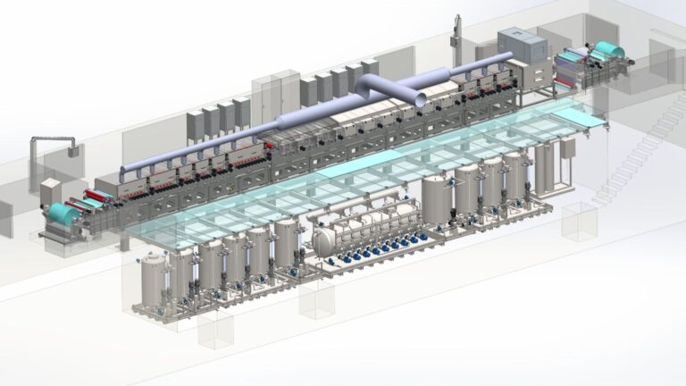linea di verniciatura: progetto e disegno tecnico